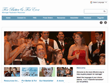 Tablet Screenshot of marriagepreparation.com